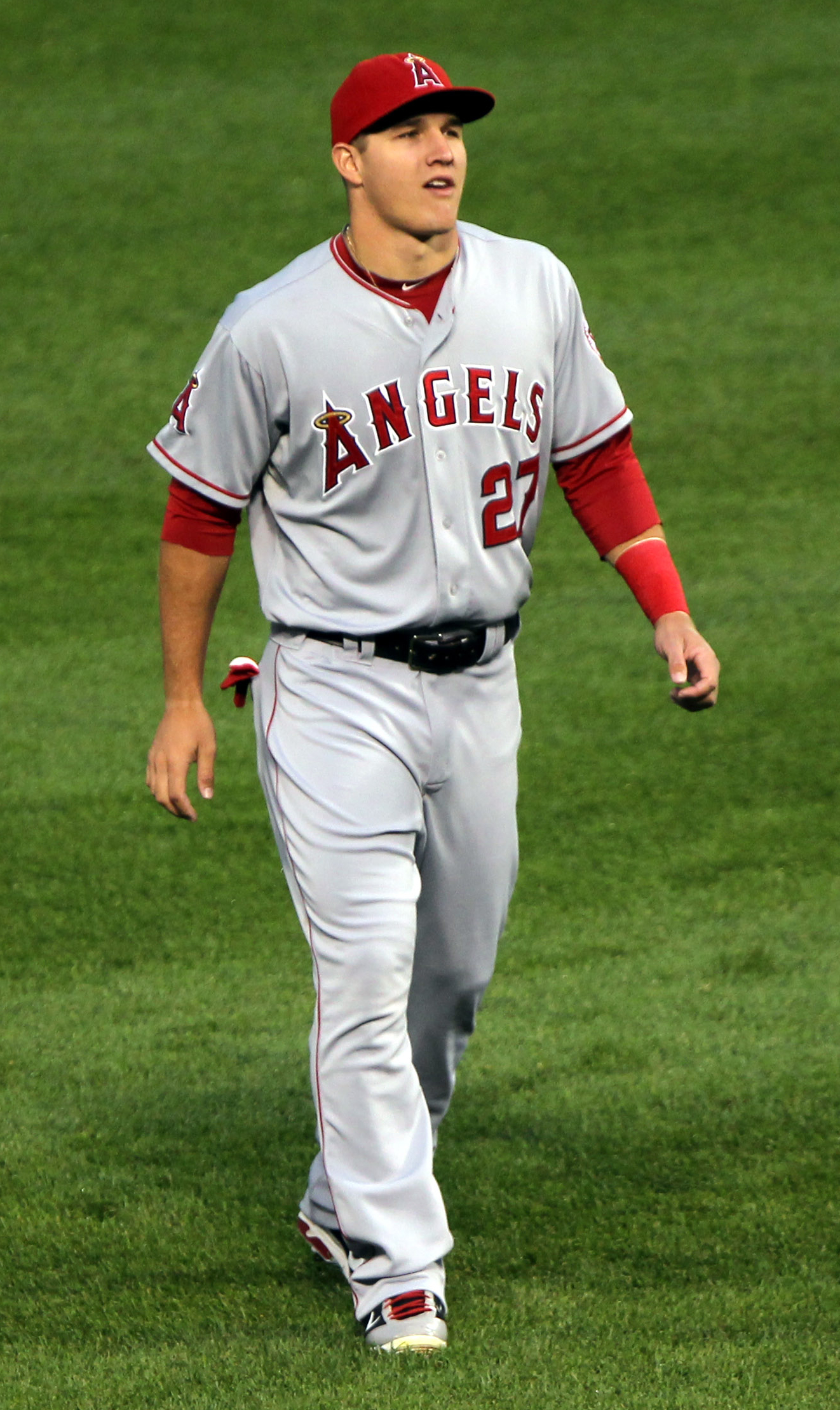 Mike Trout in the field
