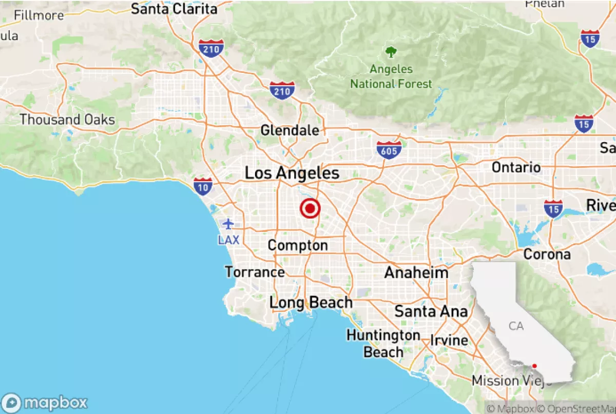 The earthquake was reported at 9:37 p.m. and centered in Bell.