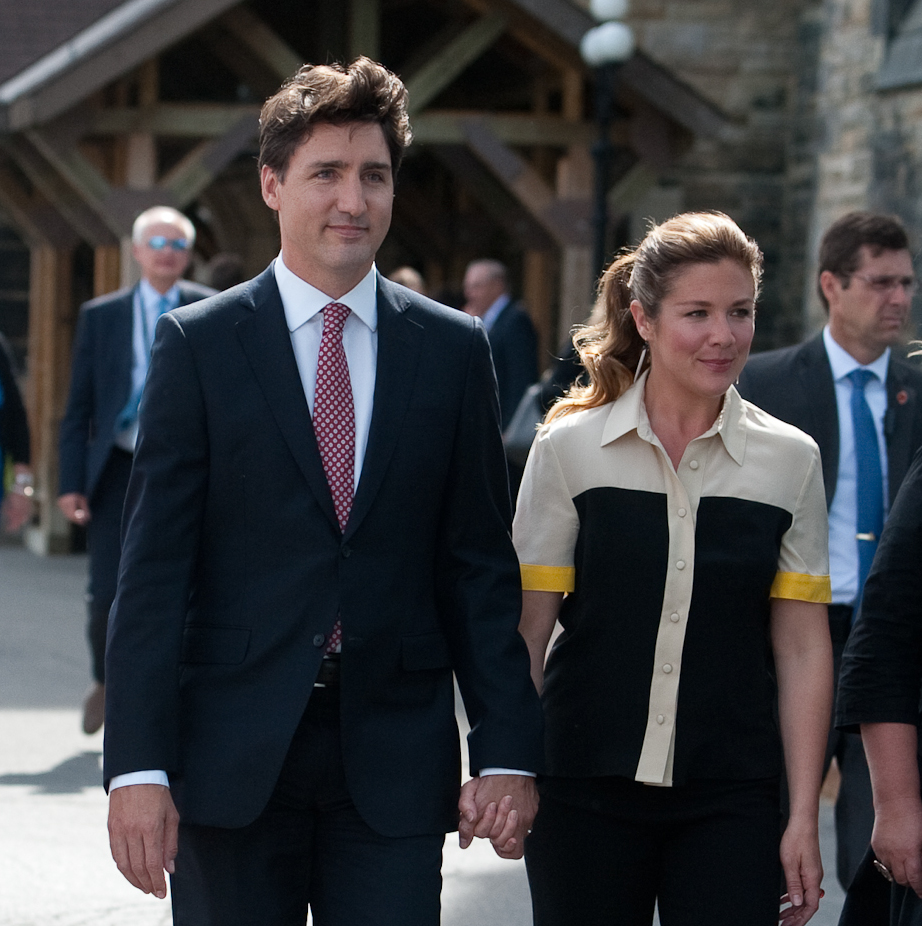 Justin Trudeau and his wife